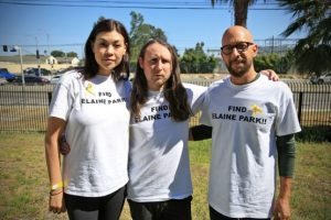 Marie Einziger, Incubus guitarist Mike Einziger, and Rolling Stone writer Neil Strauss – Courtesy KROQ