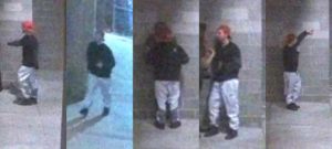 Surveillance photographs of a suspect in a sexual assault case in Boulder, Colorado.