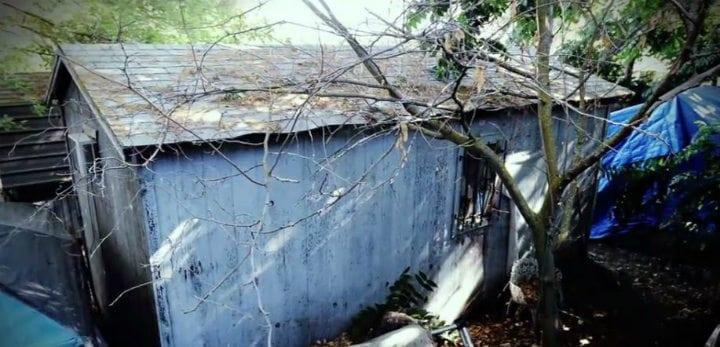 Soundproof shed where missing child Jaycee Dugard was held captive in for 18 years, in Antioch, California. Photo courtesy BBC.